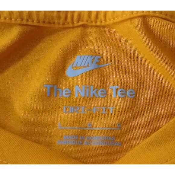 West Virginia University Family Mountaineer Nike Dri Fit TShirt Yellow Men Large - Picture 5 of 7
